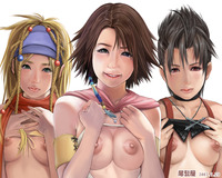 final fantasy x-2 hentai final fantasy paine rikku yuna