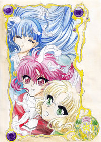 mahou kishi rayearth hentai magic knight rayearth lightangelsky sfm art chibi knights