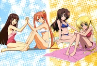 mahou sensei negima hentai mahou sensei negima hayate gotoku swimsuit bikini nyantype october cute loli moe sexy pin posters