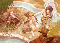 ragnarok online hentai apple ass candy cane food girls blonde hair blue