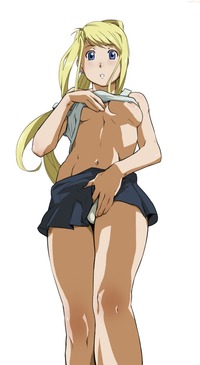 breasts hentai media metal alchemist porn hentai artist request blonde hair blue eyes breasts