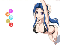 blue hair hentai wallpaper hentai boobs bikini blue hair toradora kawashima ami anime