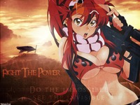 red hair hentai konachan breasts cleavage red hair tengen toppa gurren lagann yoko ritona tension pro females catelyn cormac cat