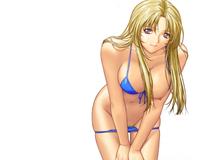 pubic hair hentai bikini blonde hair blue aftersex anal arms behind bad