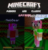 amy rose hentai game pre minecraft modern classic amy rose skins andyi art