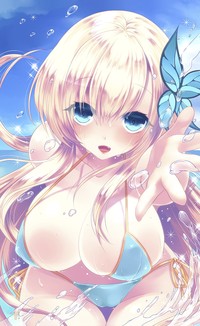 best hentai big boobs wallpapers boku tomodachi sukunai blondes blue eyes boobs bikinis anime hentai ecchi kashiwazaki sena