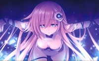 best hentai series data wallpaper purple sister chou jigen game neptune nice character design