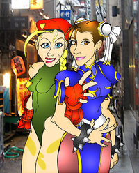 cammy hentai cosplay pre cammy amp chun damions morelikethis fanart cartoons traditional