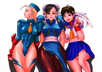 chun li and cammy hentai chun sakura cammy three nude girls from street fighter