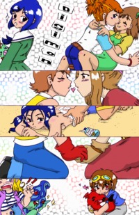 digimon e hentai uploaded comics yaoi yuri trio mini comic meme chivi chivik deviantart net pre