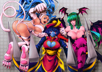 felicia capcom hentai wallpaper darkstalkers nekomimi animal ears morrigan aensland lei felicia