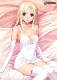 pics of anime hentai imagenes animados fantasia chica sexy anime camison rubia hentai