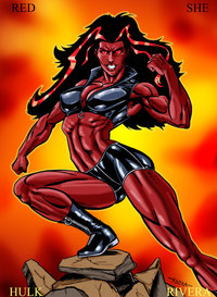 red she hulk hentai red hulk lenlenlen hentai pics shehulk