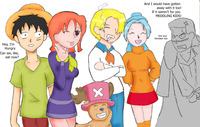 scooby doo lesbian hentai one piece meddling kids megami