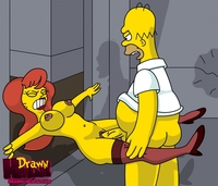 simpsons hentai ms drawn hentai homer simpson mindy simmons simpsons