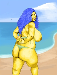 simpsons hentai ms seven pictures user marge simpson beach