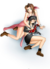 tifa aeris hentai aerith tifa xefiroth art