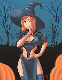 halloween hentai orihime witch colors hvond rhe ring halloween special hentai coffin match