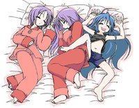 lucky star tsukasa hentai barefoot bed feet futaba channel alternate hairstyle braid